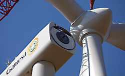 Rotormontage an Windenergieanlage